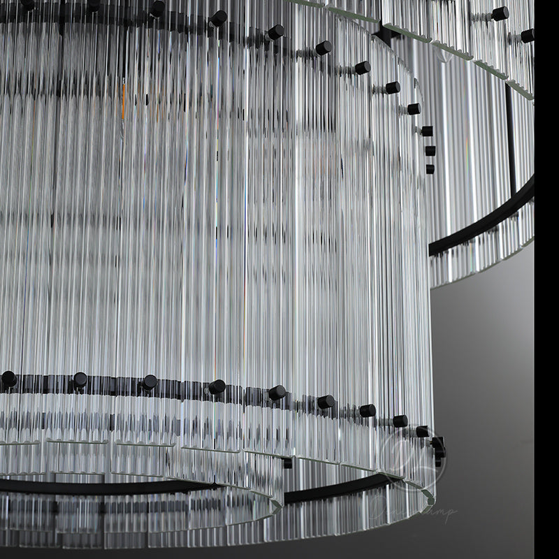 Sammi 2-Tier Round Glass Chandelier