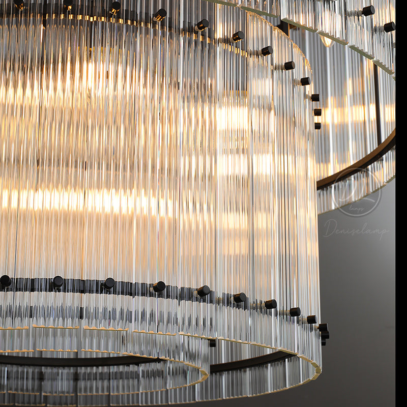 Sammi 2-Tier Round Glass Chandelier