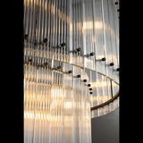 Sammi 2-Tier Round Glass Chandelier