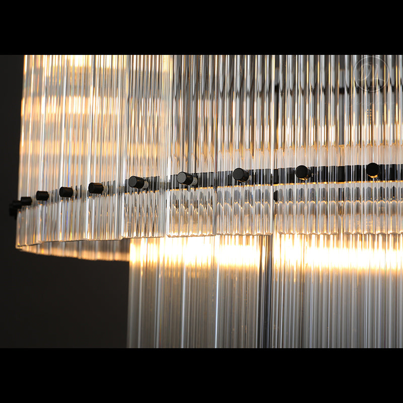 Sammi 2-Tier Round Glass Chandelier