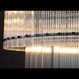 Sammi 2-Tier Round Glass Chandelier