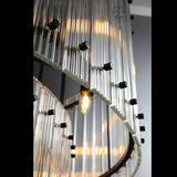 Sammi 2-Tier Round Glass Chandelier