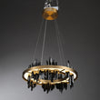 MythicForge Modern Sculpture Round Chandelier