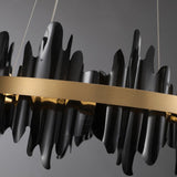 MythicForge Modern Sculpture Round Chandelier