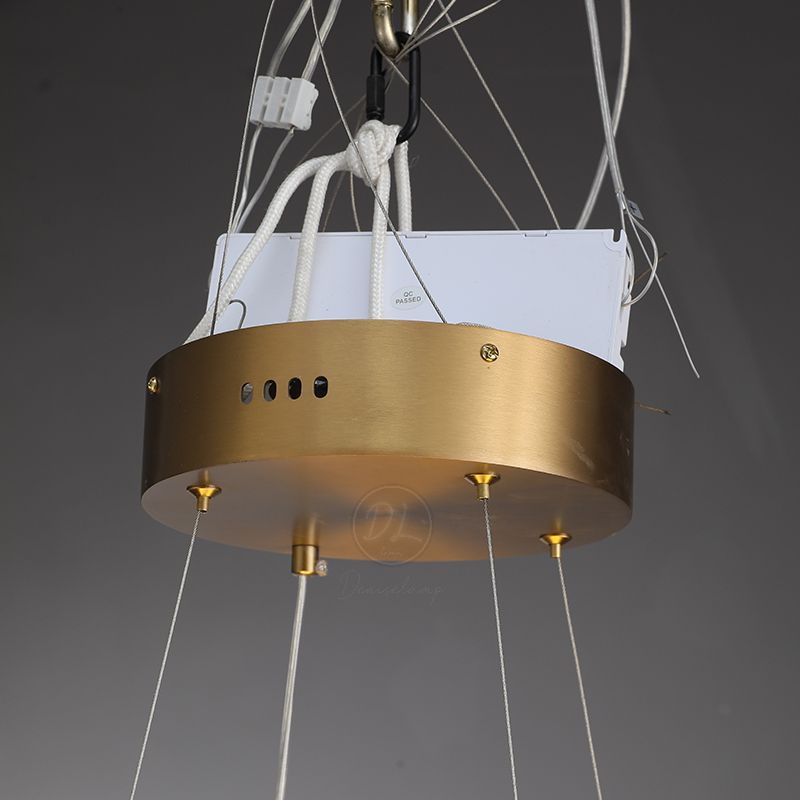 MythicForge Modern Sculpture Round Chandelier