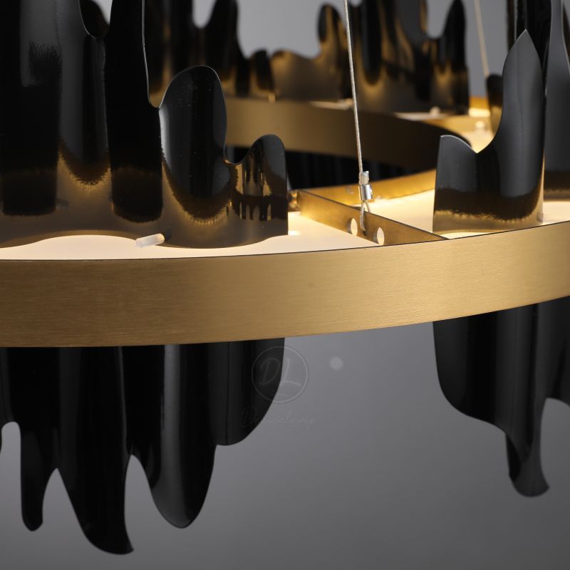 MythicForge Modern Sculpture Round Chandelier