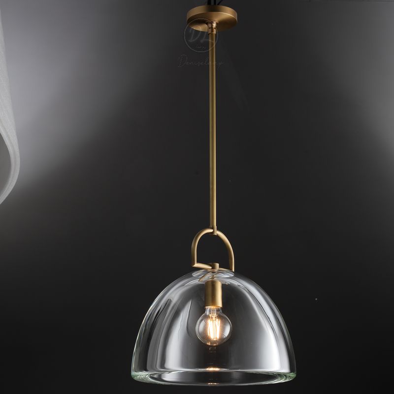 Aurora Modern Crystal Pendant Light 7" 11" 14"