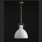 MechFriction Milk Glass Cloche Pendant