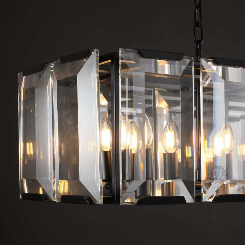 Moonlit Crystal Rectangular Chandelier 42''/54''/62''/74