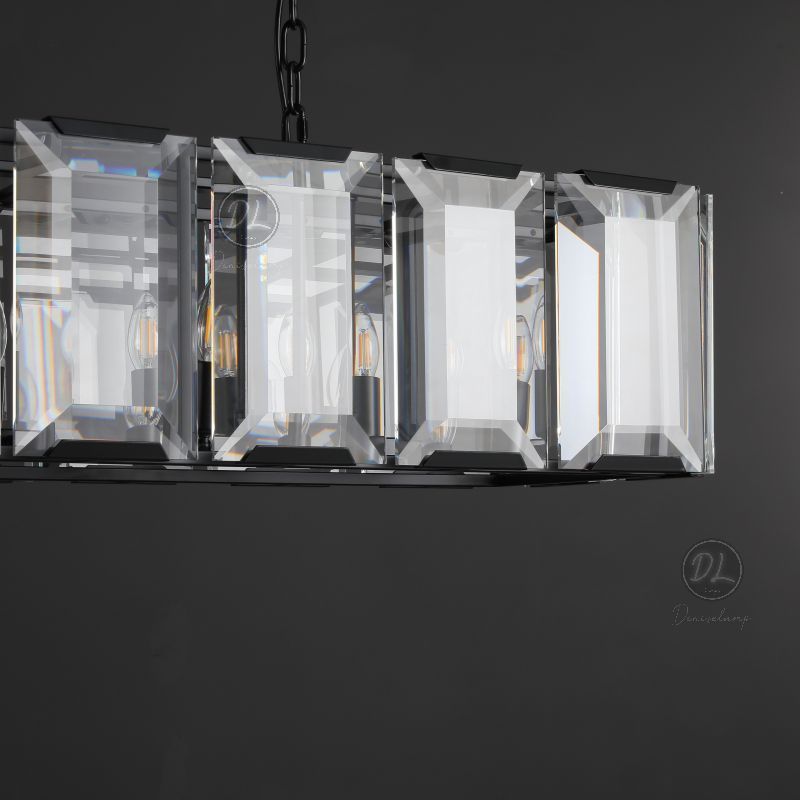 Moonlit Crystal Rectangular Chandelier 42''/54''/62''/74