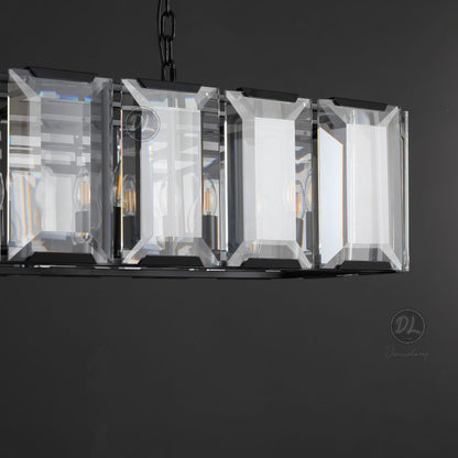 Moonlit Crystal Rectangular Chandelier 42''/54''/62''/74
