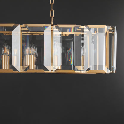 Moonlit Crystal Rectangular Chandelier 42''/54''/62''/74