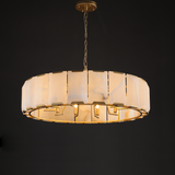 Verdant Calcite Round Chandelier 43"