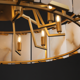Verdant Calcite Round Chandelier 43"