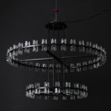 Wine-Glass 2-Tier Round Chandelier 60",108-Lights
