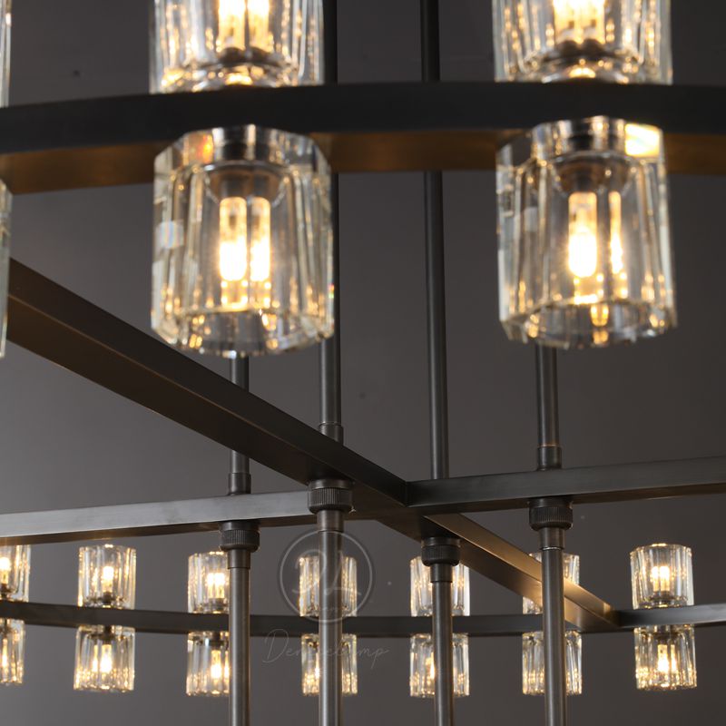 2-Tier Wine-Glass Round Chandelier 60",108-Lights