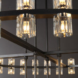 2-Tier Wine-Glass Round Chandelier 60",108-Lights
