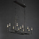 Huts Vintage Twig Stripe Texture Linear Chandelier 54"/72"