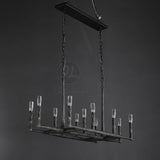 Huts Vintage Twig Stripe Texture Linear Chandelier 54"/72"