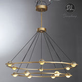 Nimbus- Splendid Star Design  2-Tier Round Chandelier 48"/ 60"