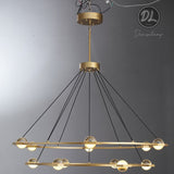 Nimbus- Splendid Star Design  2-Tier Round Chandelier 48"/ 60"