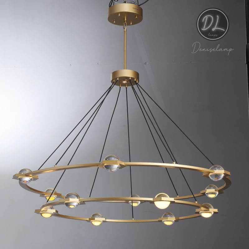 Nimbus- Splendid Star Design  2-Tier Round Chandelier 48"/ 60"