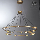 Nimbus- Splendid Star Design  2-Tier Round Chandelier 48"/ 60"