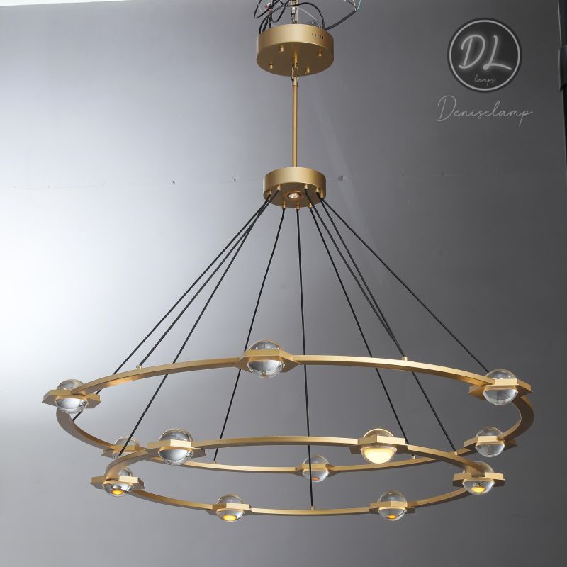 Nimbus- Splendid Star Design  2-Tier Round Chandelier 48"/ 60"