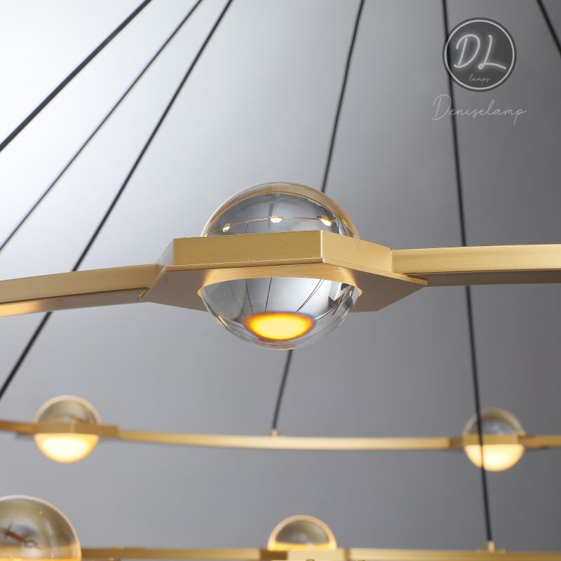 Nimbus- Splendid Star Design  2-Tier Round Chandelier 48"/ 60"
