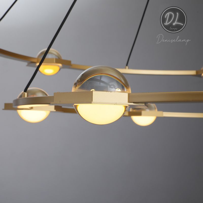 Nimbus- Splendid Star Design  2-Tier Round Chandelier 48"/ 60"