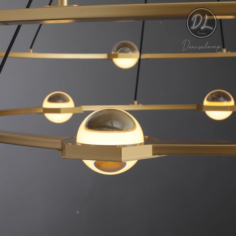 Nimbus- Splendid Star Design  2-Tier Round Chandelier 48"/ 60"