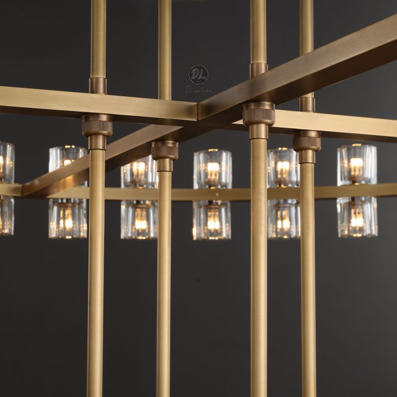 Wine-Glass 2-Tier Round Chandelier 60",108-Lights