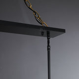 Serene Glass Lantern Rectangular Chandelier 54"/ 72"