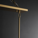 Serene Glass Lantern Rectangular Chandelier 54"/ 72"