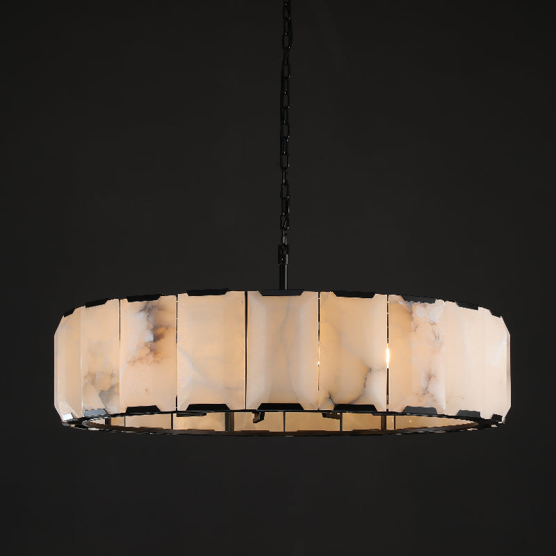 Verdant Calcite Round Chandelier 43"