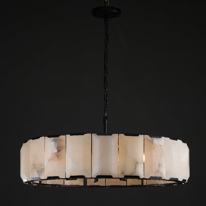 Verdant Calcite Round Chandelier 31"