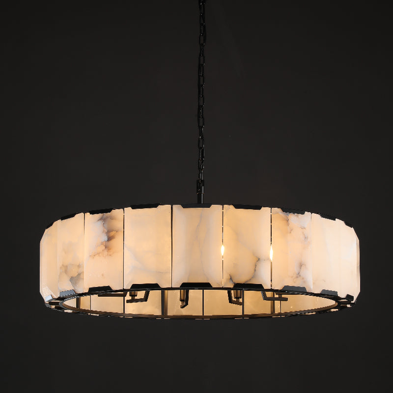 Verdant Calcite Round Chandelier 43"