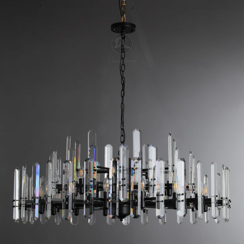 Ola Prism Round Chandelier 24"/36"/ 48"
