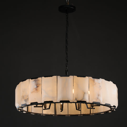 Verdant Calcite Round Chandelier 43"