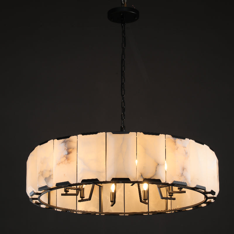 Verdant Calcite Round Chandelier 43"