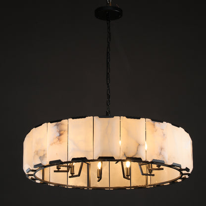 Verdant Calcite Round Chandelier 31"