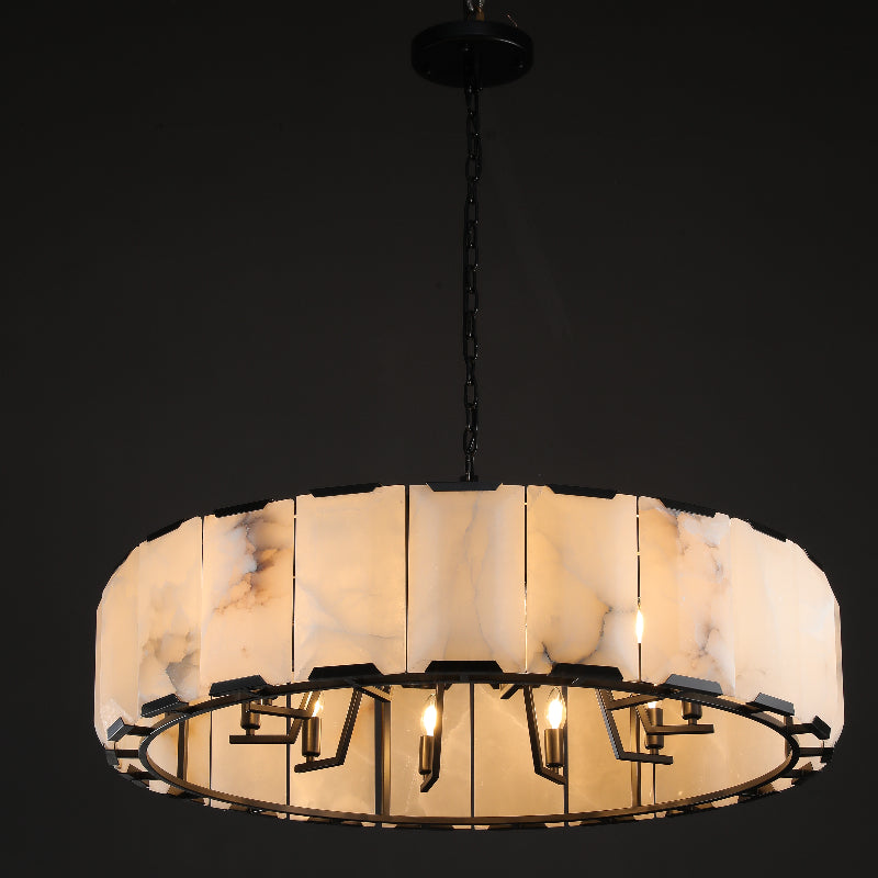 Verdant Calcite Round Chandelier 43"