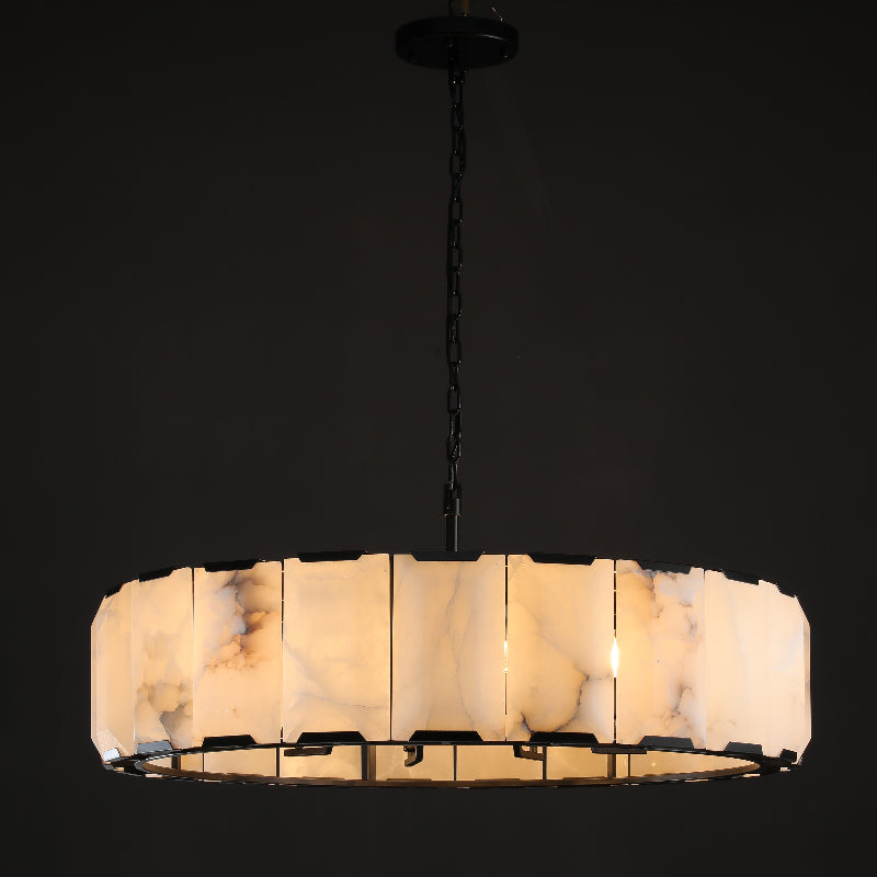 Verdant Calcite Round Chandelier 43"