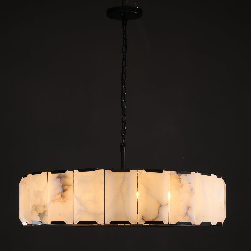 Verdant Calcite Round Chandelier 43"