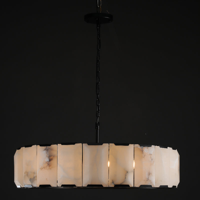 Verdant Calcite Round Chandelier 43"