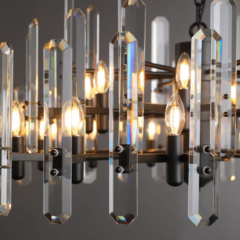 Ola Prism Round Chandelier 24"/36"/ 48"