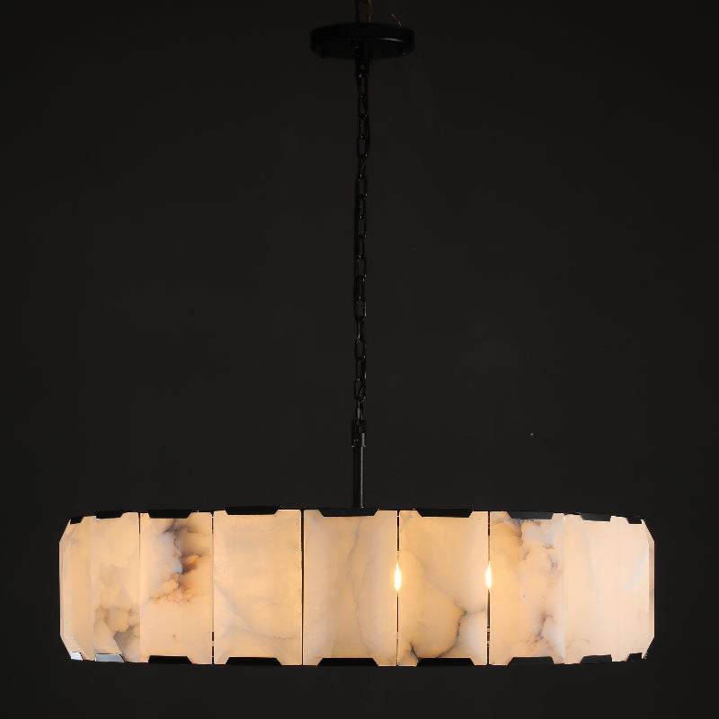 Verdant Calcite Round Chandelier 43"
