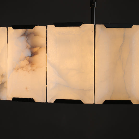 Verdant Calcite Round Chandelier 43"