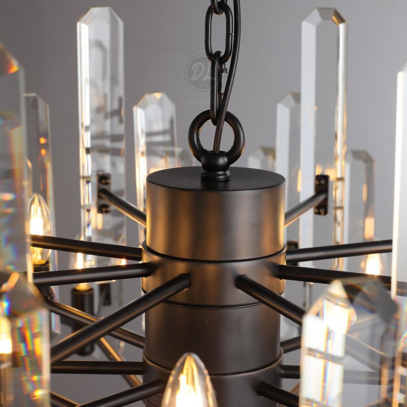 Ola Prism Round Chandelier 24"/36"/ 48"