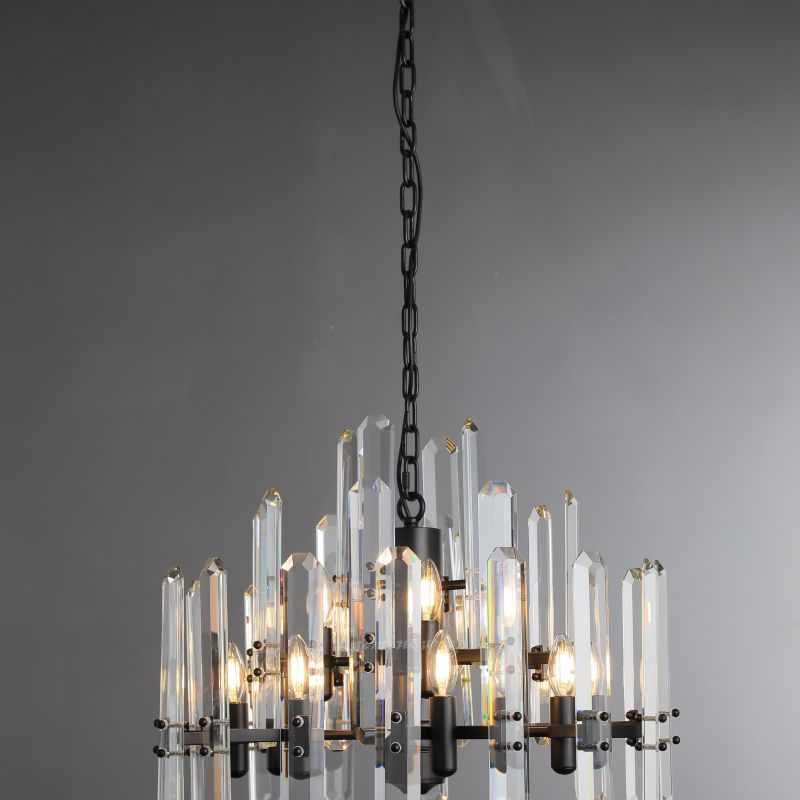 Ola Prism Round Chandelier 24"/36"/ 48"